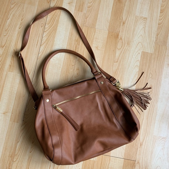 Steve Madden Marlow Cognac Tassel Bag - Picture 3 of 9